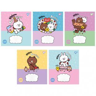 Зошит учнівський А5/12 кос. Yes Line Friends. Sweetieland.
