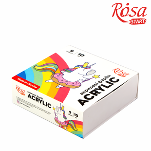 Набір акрилових фарб Unicorn 9&times;10мл ROSA START
