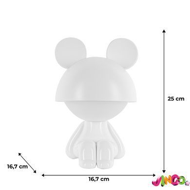Світильник-нічник LED з акумулятором Kite Cute Mouse K25-316-2-1, білий