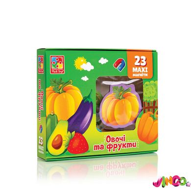 VT3106-28 Набір магнітів "Овочі та фрукти" VT3106-28 (укр)