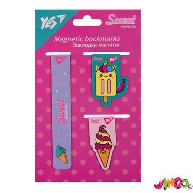 Закладки магнітні Yes Sweet Cream, 3 шт.