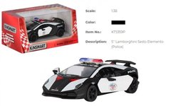 KT5359WP Модель легкова LAMBORGHINI SESTO ELEMENTO 5'' KT5359WP Police метал.інерц.відкр.дв.кор.