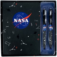 Набір подарунковий блокнот+2 ручки Kite NASA NS21-499