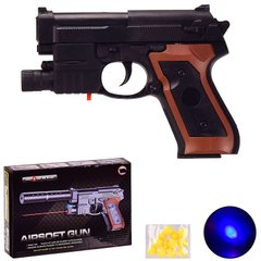 ЧП194579 Пистолет 238B (120шт 2) лазер,пульки в коробке 23.5 4 16 см, р-р игрушки – 16 см