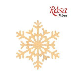 4801516 Заготовка Сніжинка 6, фанера, Д:10см, 4шт, ROSA Talent