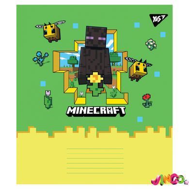 767596 А5 24 лін. Yes Minecraft Spring, зошит учнівський шкільний