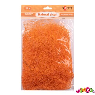 Сизаль натуральный SANTI, 30 г, оранжевый (742780)