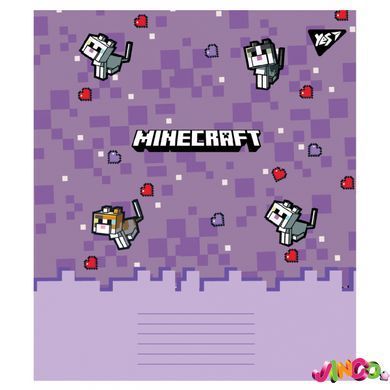 767596 А5 24 лін. Yes Minecraft Spring, зошит учнівський шкільний