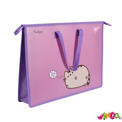 Папкапортфель Yes А3 "Pusheen" з тканинними ручками (492280)