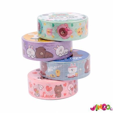 Стрічка паперова самоклеюча "Line Friends", 1,5cмх5м (742880)