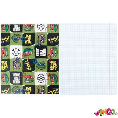 Зошит шкільний Kite Ninjia Turtles NT26-236, 18 аркушів, клітинка