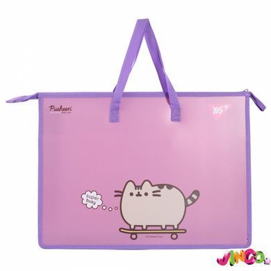 Папкапортфель Yes А3 "Pusheen" з тканинними ручками (492280)