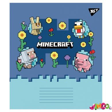 767596 А5 24 лін. Yes Minecraft Spring, зошит учнівський шкільний