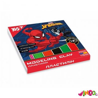 540598 Пластилін YES, 12 кол., 240г Marvel.Spiderman