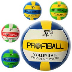 М'яч волейбольний EV 3159 (30шт) PROFIBALL, офіц.размер, ПВХ 2мм, 2слоя, 18панелей, 260-280г, 5цвето