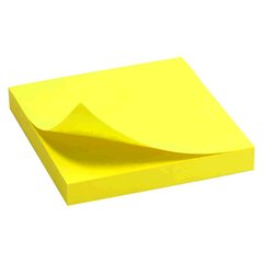 D3414-11 Блок паперу з клейким шаром 75x75мм, 100 л, яскр-жовтень