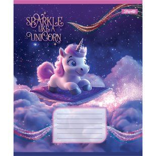 768128 А5 12 лін. 1B Unicorn, зошит учнівський шкільний