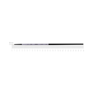 Пензель синтетика кругла INTENSE 1668R №00 довга ручка ROSA