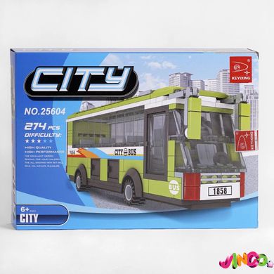 123450 Конструктор AUSINI 25604 (24 2) "Автобус великого міста", 274 деталі, у коробці