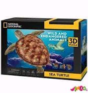 DS1080h CubicFun Тривимірна головоломка-конструктор серії Зникаючі тварини "Морська черепаха", арт. DS1080h
