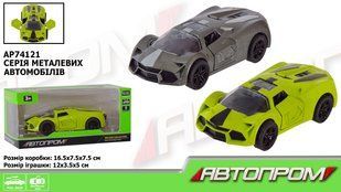 Машина мет. АВТОПРОМ арт. AP74121, 1:32,2 кольора,відкр.двері,короб.16,5*7,5*7,5см