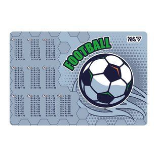 492377 Підкладка пластикова для столу Yes "Football" табл. множ.
