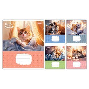 Зошит учнівський шкільний, 768070 А5 18 лін. 1B Pets Frinds