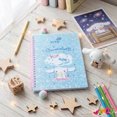 Блокнот на спіралі Cinnamoroll CR26-277, А5, 80 аркушів, клітинка, пластикова обкладинка