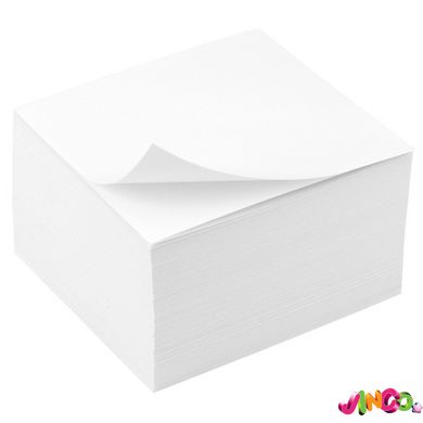 Папір для нотаток білий 90х90х50мм, непрок (D8006)