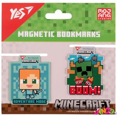 708102 Закладки магнитные Yes "Minecraft friends", 2шт