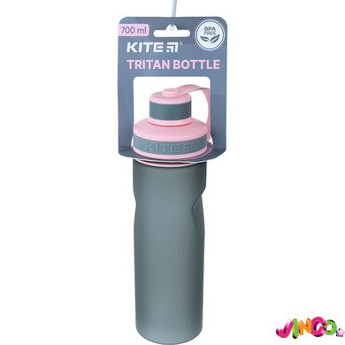 Бутылочка для воды Kite K21-398-03, 700 мл, серо-розовая, Розовый