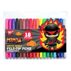 650532 Фломастери YES 18 кольорів "Ninja"