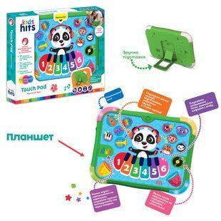 Планшет Kids Hits арт. KH02 003 Панда-музика .батар.укр мова навчання, ЧП216033