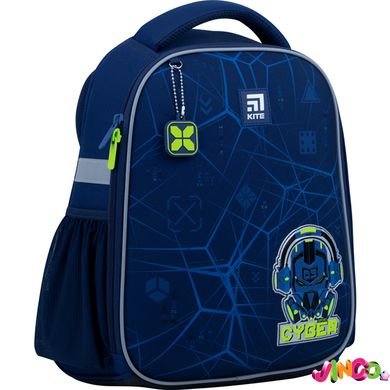 Рюкзак школьный каркасный Kite Education Cyber K22-555S-5, синій