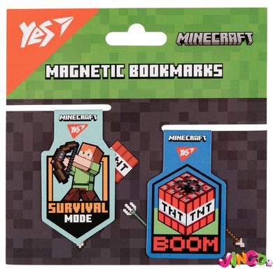 708103 Закладки магнитные Yes "Minecraft Steve", 2шт