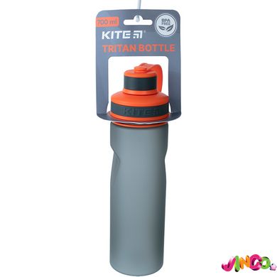 Бутылочка для воды Kite K21-398-01, 700 мл, серо-оранжевая, помаранчевий