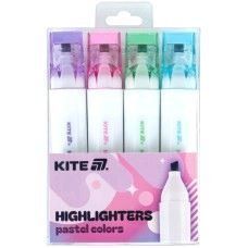 Маркер Highlighter, Kite Creative Pastel Colors, набір 4-х .K24-1145-4