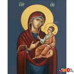 HEG86029 Алмазна картина Божа Матір Strateg розміром 30х40 см (HEG86029)