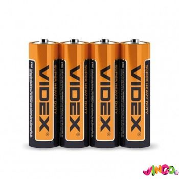 Батарейка Videx R6 (плівка 4 шт.)