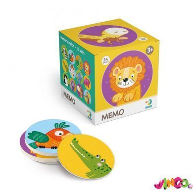 Гра-міні мемо Dodo Дикі тварини (300157) - Розвиваюча гра для дітей