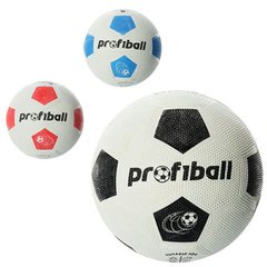 Мяч футбольный VA 0008 (30шт) размер 4, резина Grain, 290г, Profiball, сетка, в кульке,