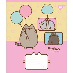 767606 А5 18 лін. Yes Pusheen Funny, зошит учнівський шкільний