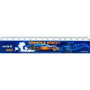 Лінійка Kite пластикова, 15см HW (HW24-090)