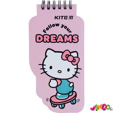 Блокнот на спіралі Kite Hello Kitty, 50 аркушів, нелінований (HK22-465)