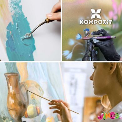 Фарба художня Acryl Pro ART Kompozit 430 мл, 378 блакитний ФЦ, 378 блакитний ФЦ