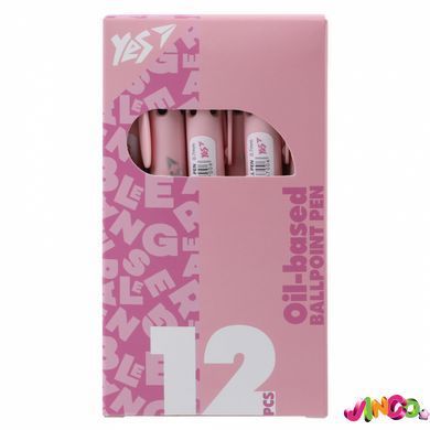 Ручка кулькова Yes "Mega" 0,7 мм автоматична, 4 кольори (412242)