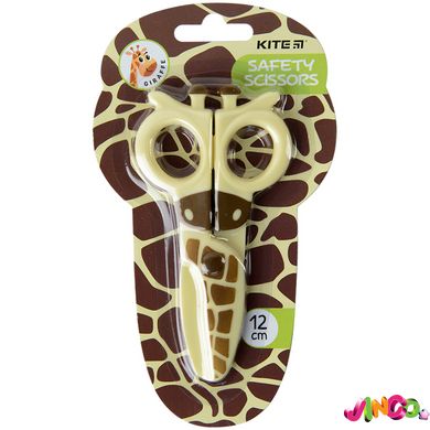Ножницы детские пластиковые, безопасные, 12см Giraffe
