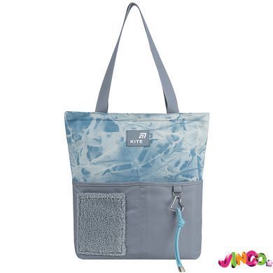 Сумка-шопер Kite Education teens 586-3 (K26-586-3), блакитний, сірий