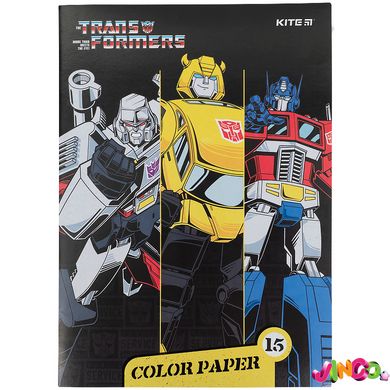 Папір кольоровий двосторонній Kite Transformers TF21-250, принт