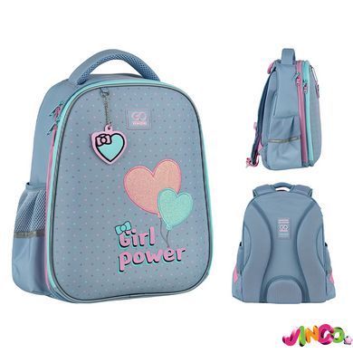 Рюкзак GoPack Education 165M напівкаркасний для дівчат "Girl Power", комбінований